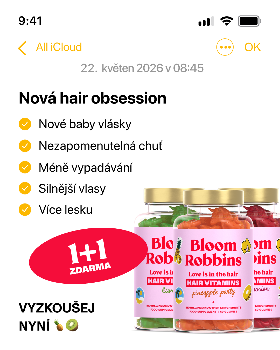 Bloom Robbins SK/CZ Facebook ad