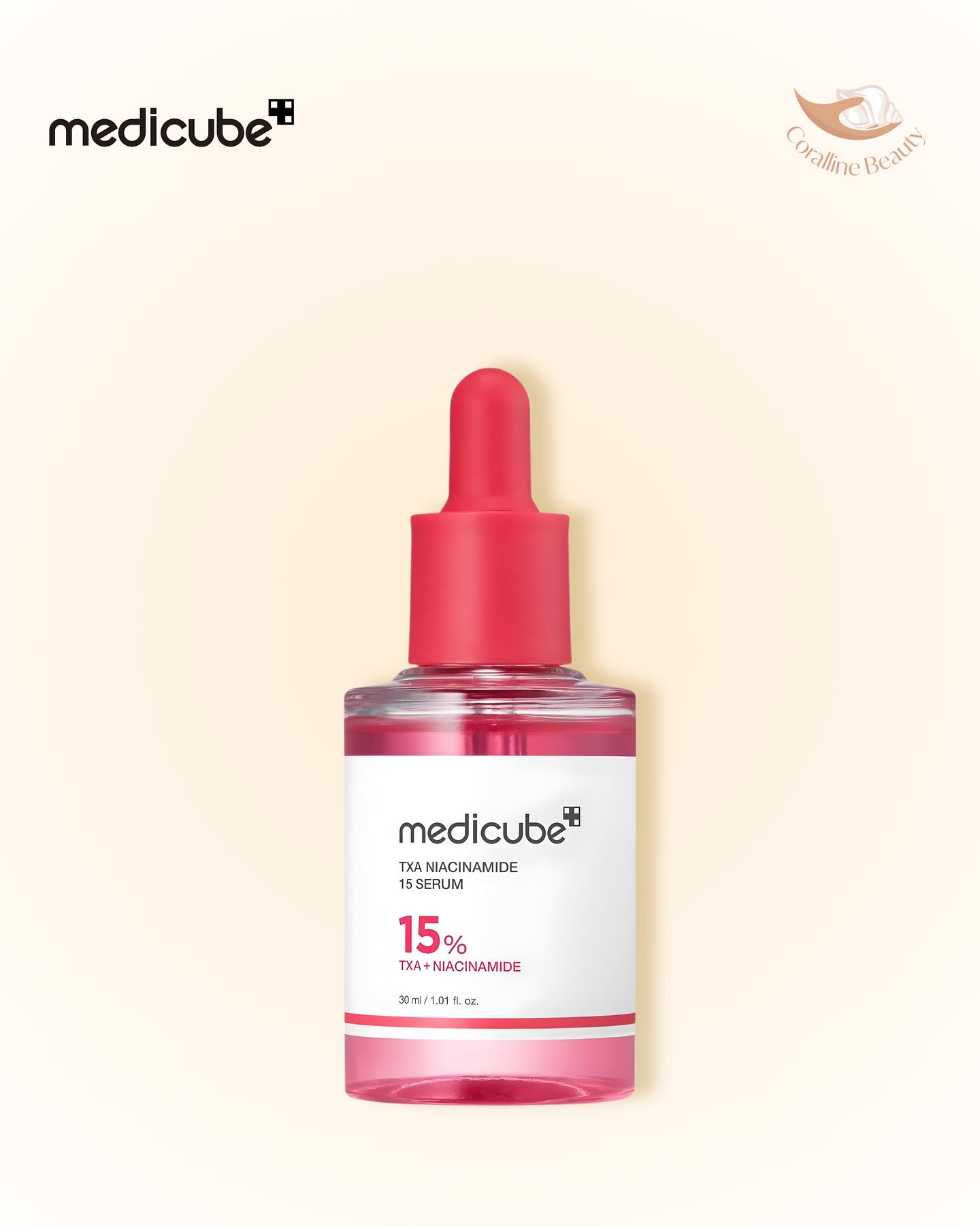 corallinebeauty Facebook ad: [MEDICUBE] TXA NIACINAMIDE 15 SERUM 30ml