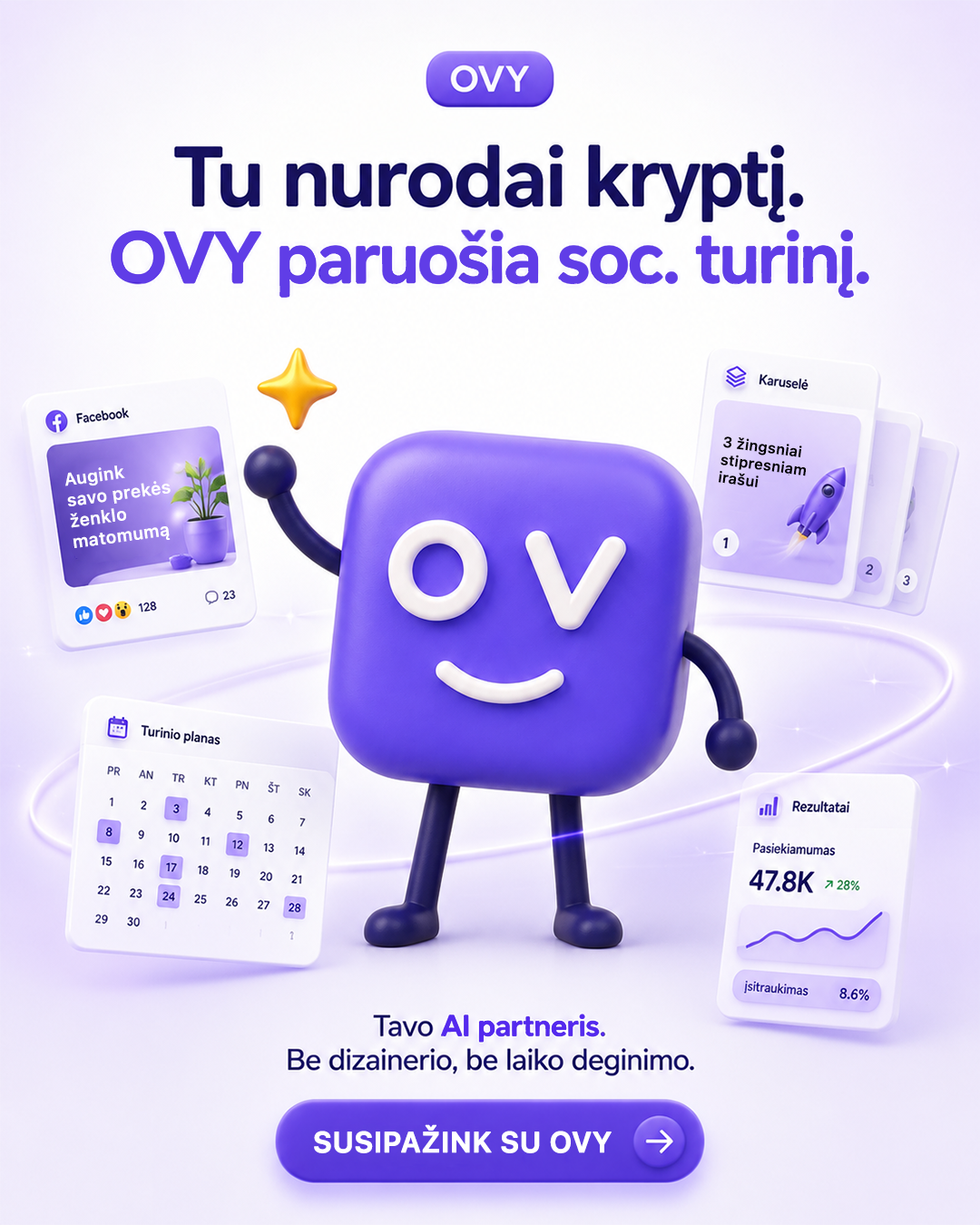 Overvisual Facebook ad