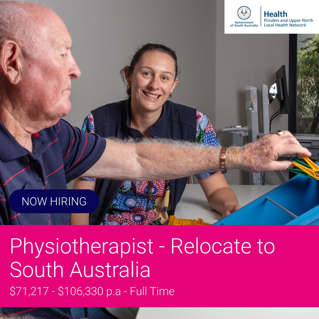 SEEK Facebook ad: Physiotherapist - Relocate to South Australia