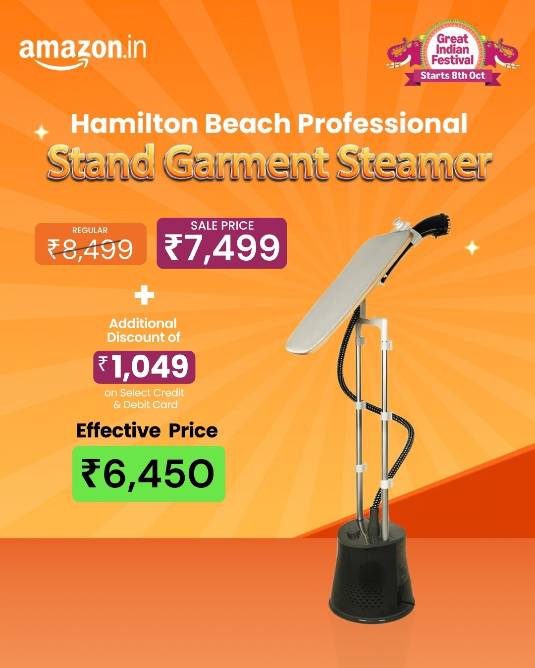 Hamilton Beach India Facebook ad: Amazon Great Indian Festival is Here!
