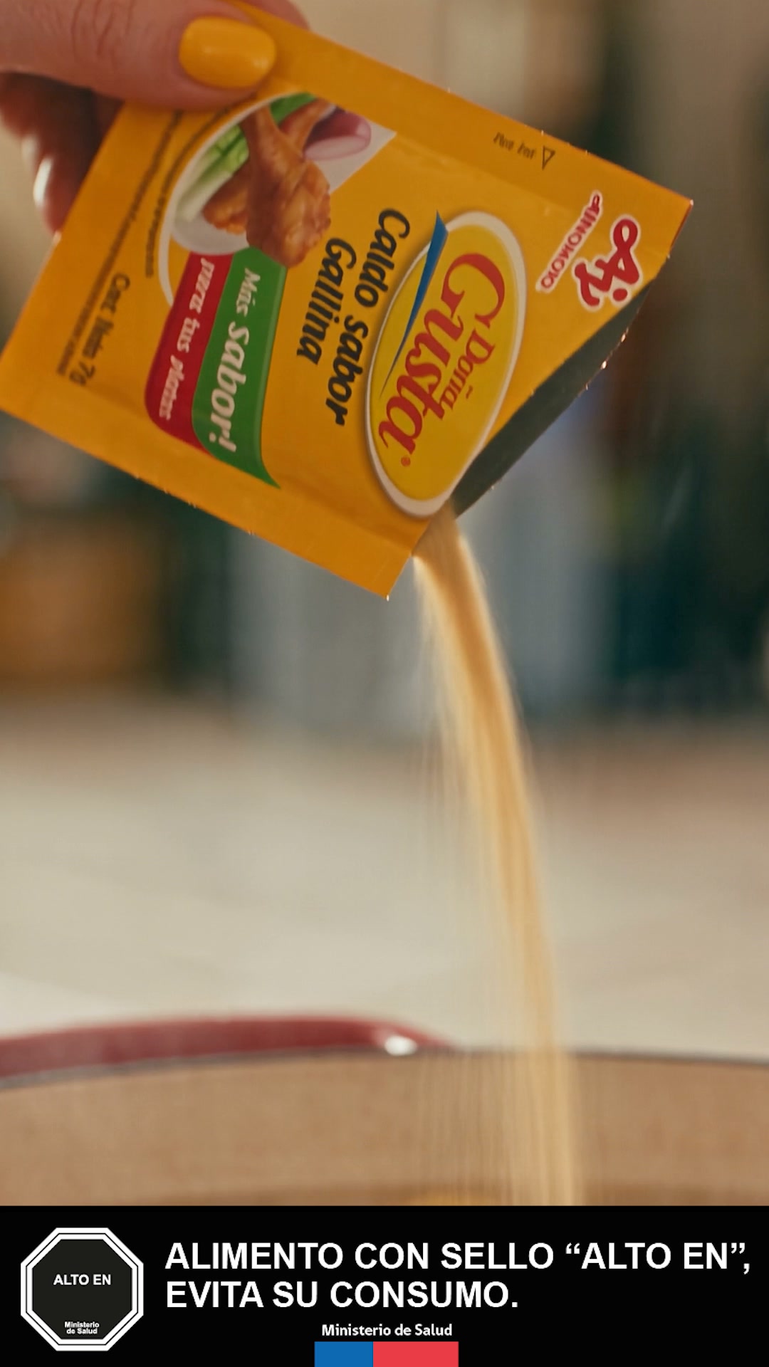 Ajinomoto Chile Facebook ad: Nuevos caldos Doña Gusta