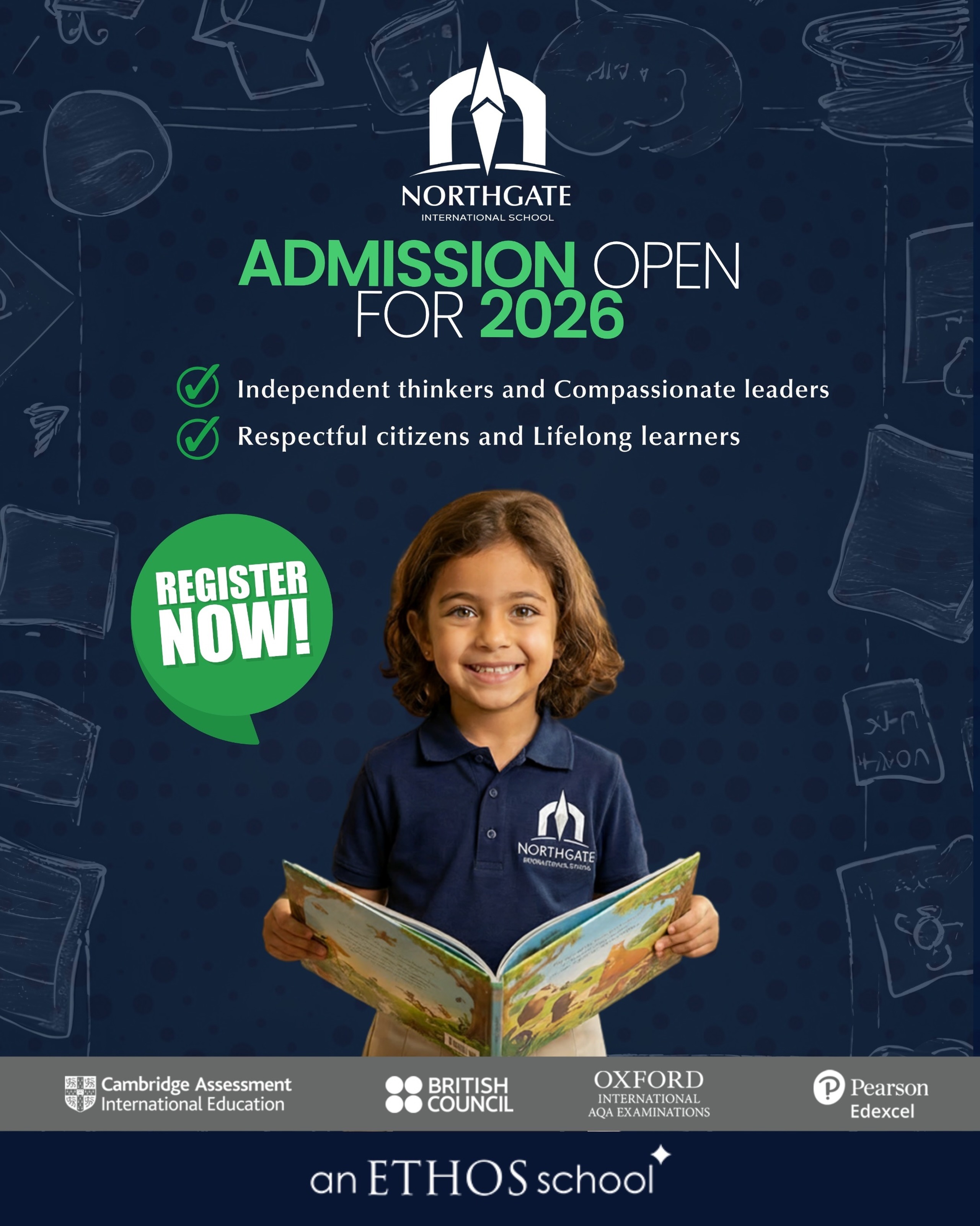 Northgate International School Facebook ad: Admissions for 2026 are now open!