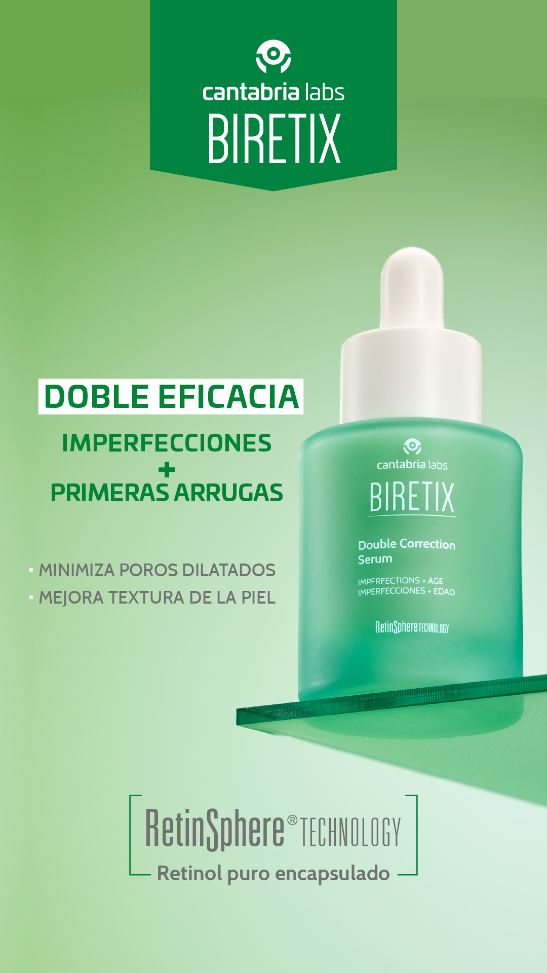 Cantabria Labs Colombia Facebook ad: Doble corrección