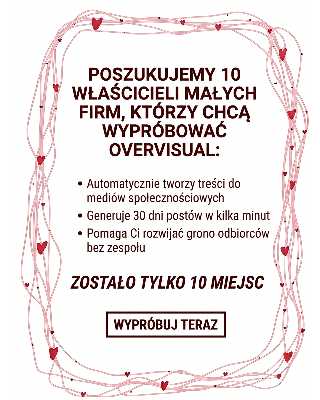 Overvisual Facebook ad