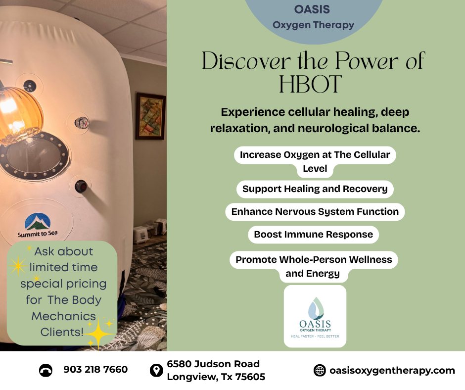 The Body Mechanics Facebook ad: We are exciting to be sharing space with…