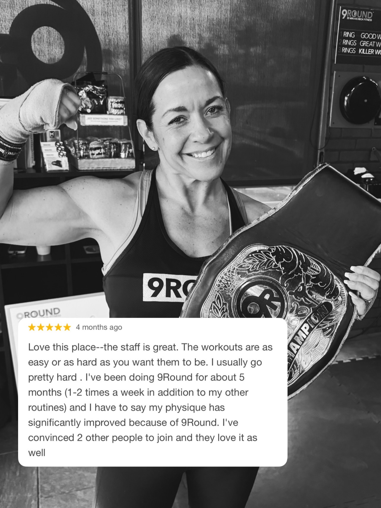 9Round Kickboxing Fitness Facebook ad from Mar 15, 2026
