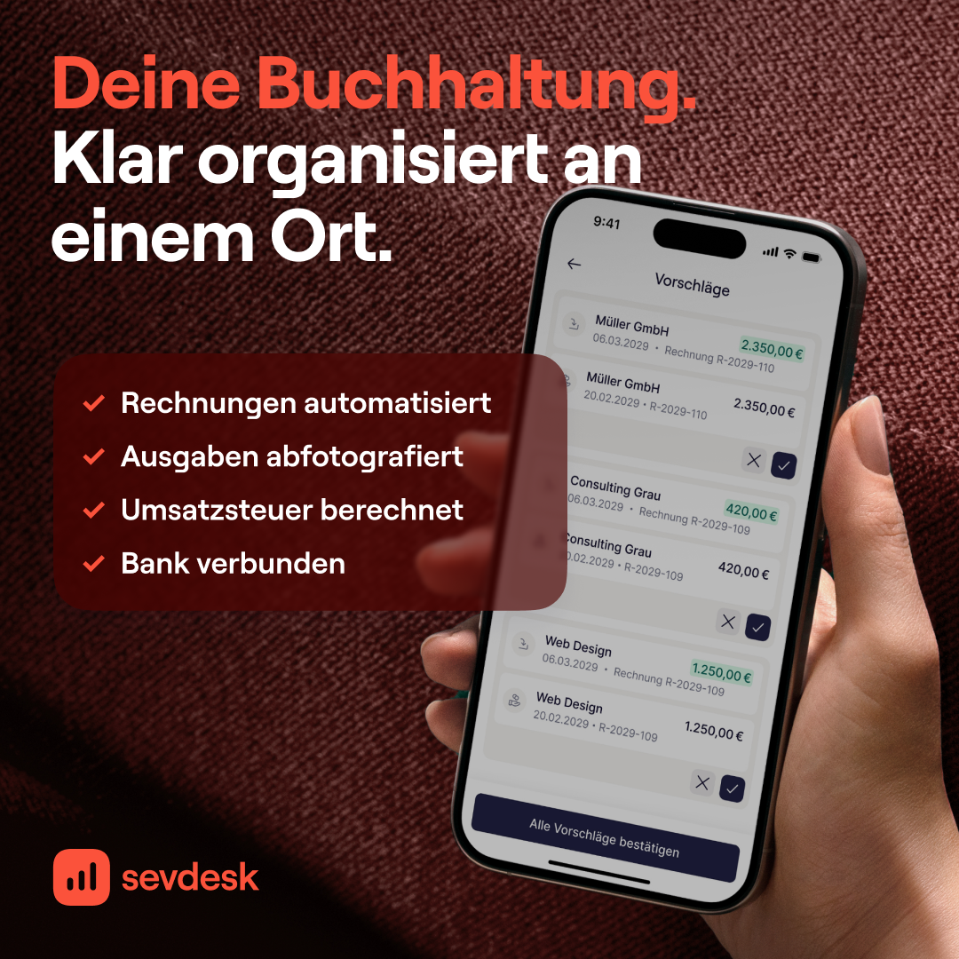 sevDesk Facebook ad