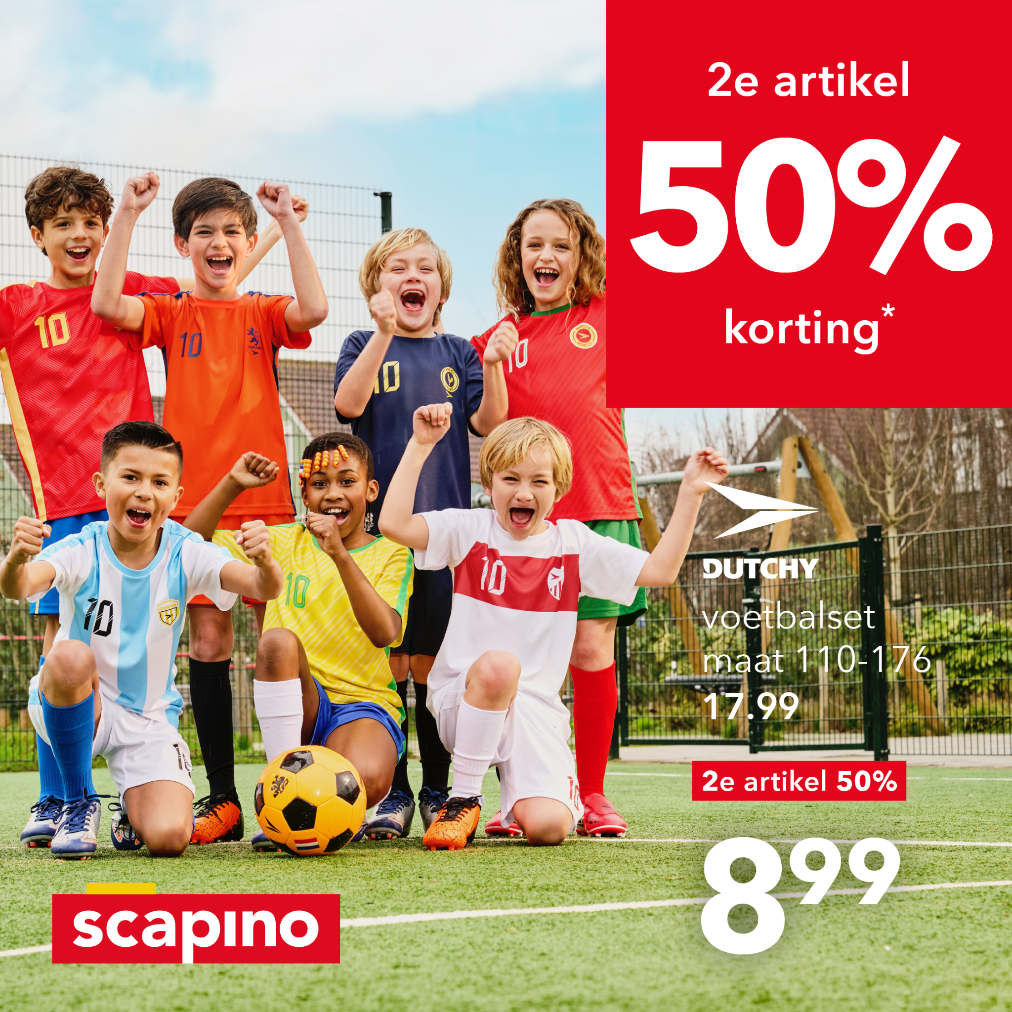 Scapino Facebook ad: Shop nu! WK-deals bij Scapino