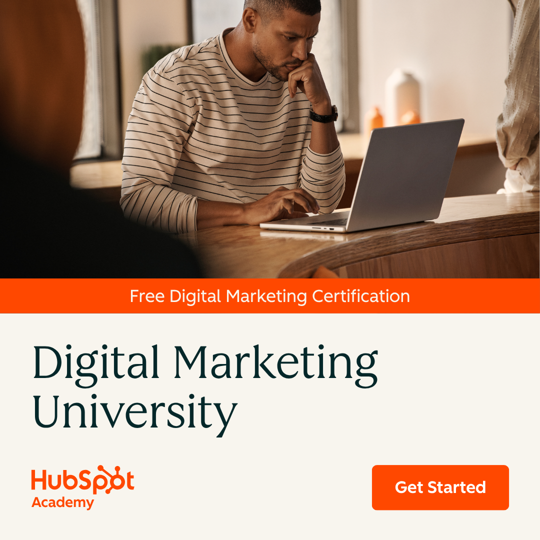 HubSpot Academy Facebook ad