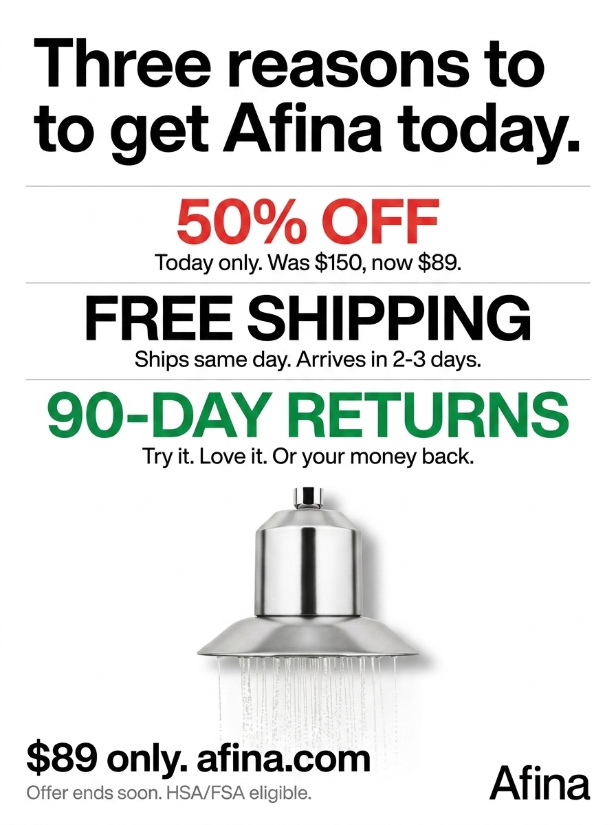 Showerlabs Facebook ad