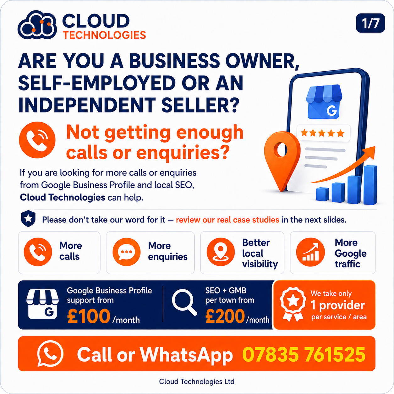 Cloud Technologies Ltd Facebook ad: Drive more traffic, leads, and enquiries.