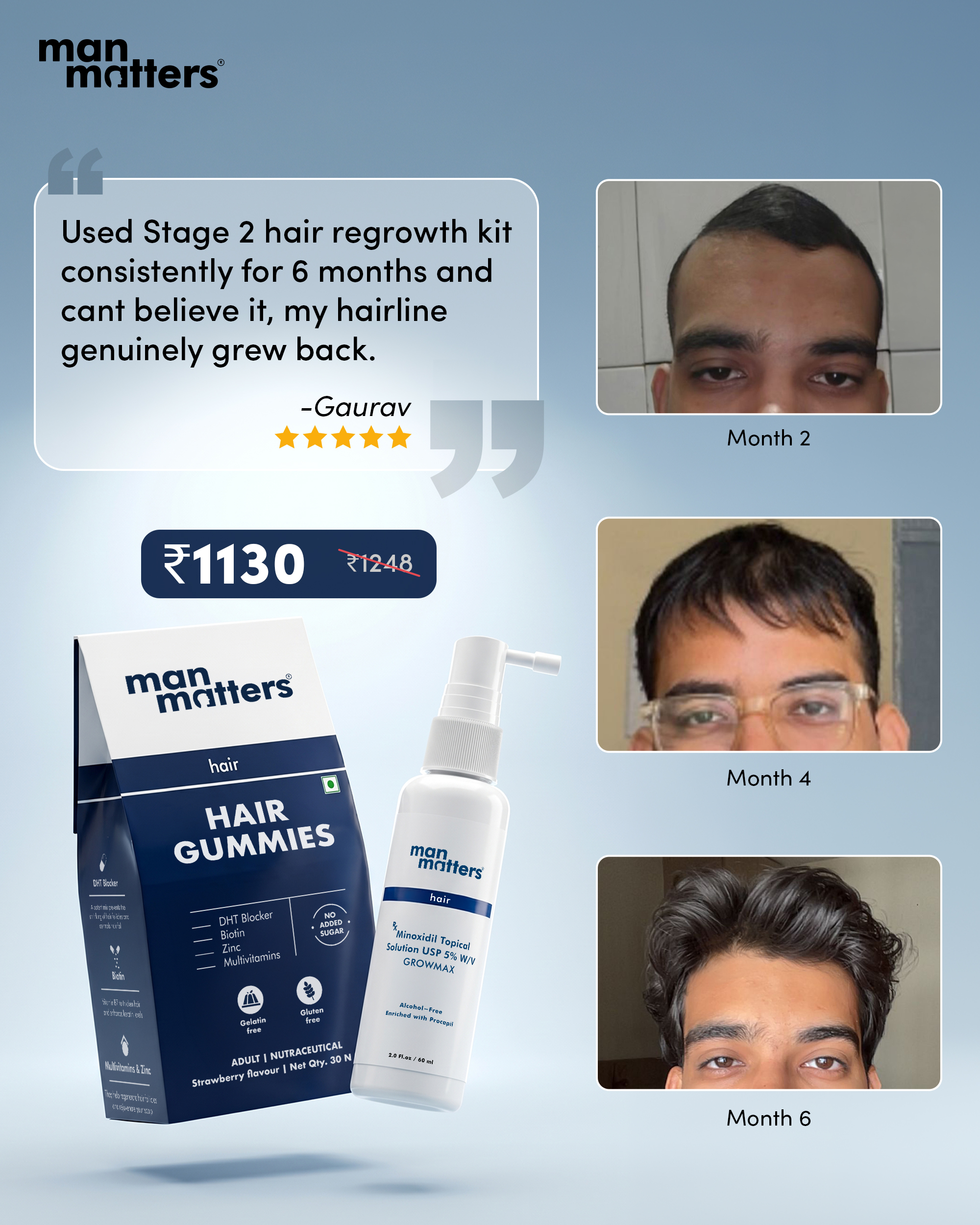 Hair Matters by Man Matters Facebook ad