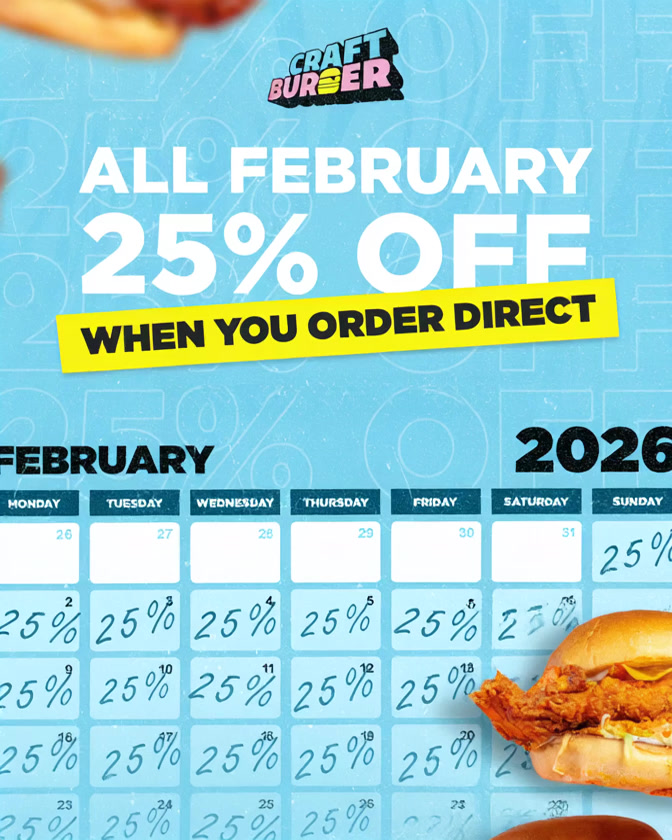 Craft Burger Facebook ad: Craft Burger - South Shields