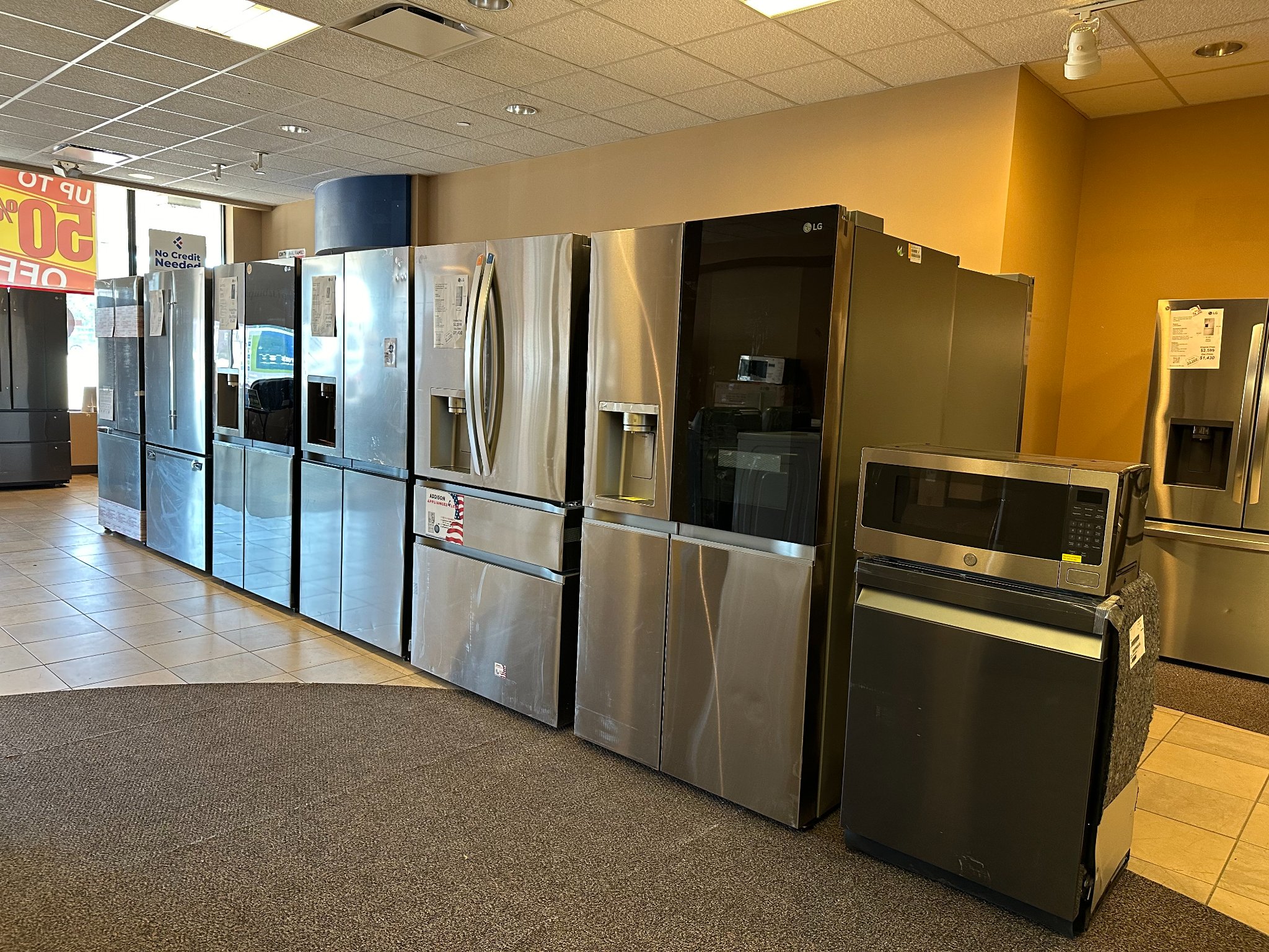 Jie Fan Facebook ad: Original and Never Used Refrigerators from $450 with…