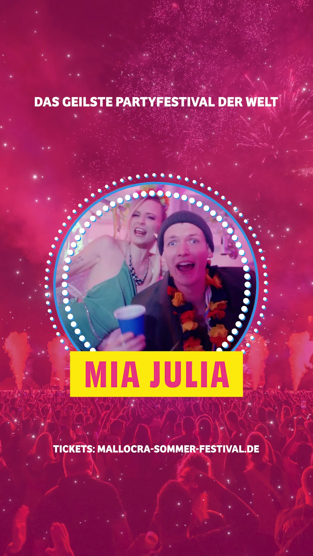 Mallorca Sommer Festival Facebook ad: DIE PARTYSENSATION 2027