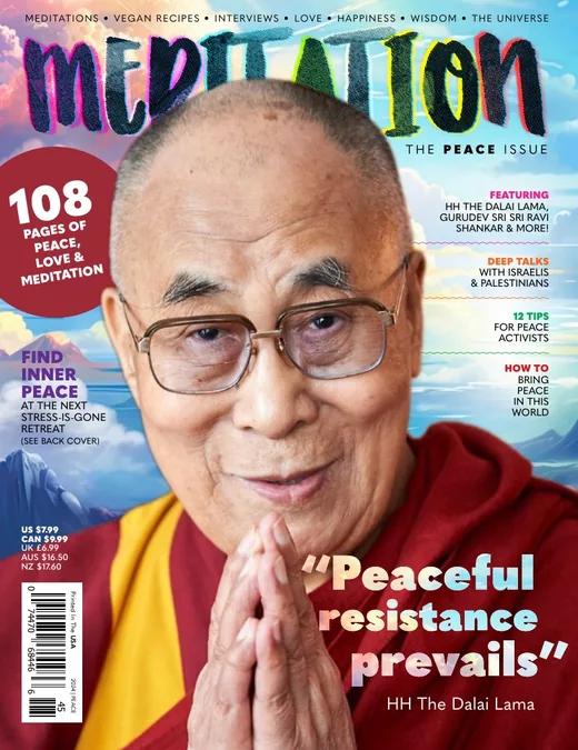 Meditation Magazine Facebook ad: Peaceful Resistance Prevails