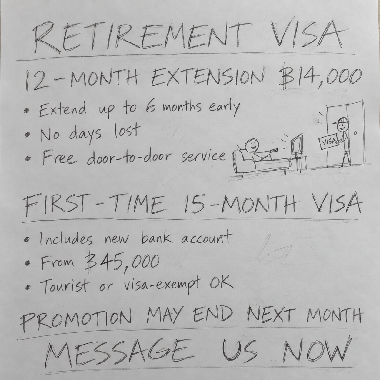 THAI VISA CENTRE - visa agent Facebook ad: Chat on Messenger