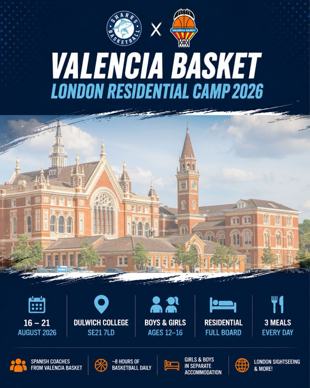 Sharks Basketball Club Facebook ad