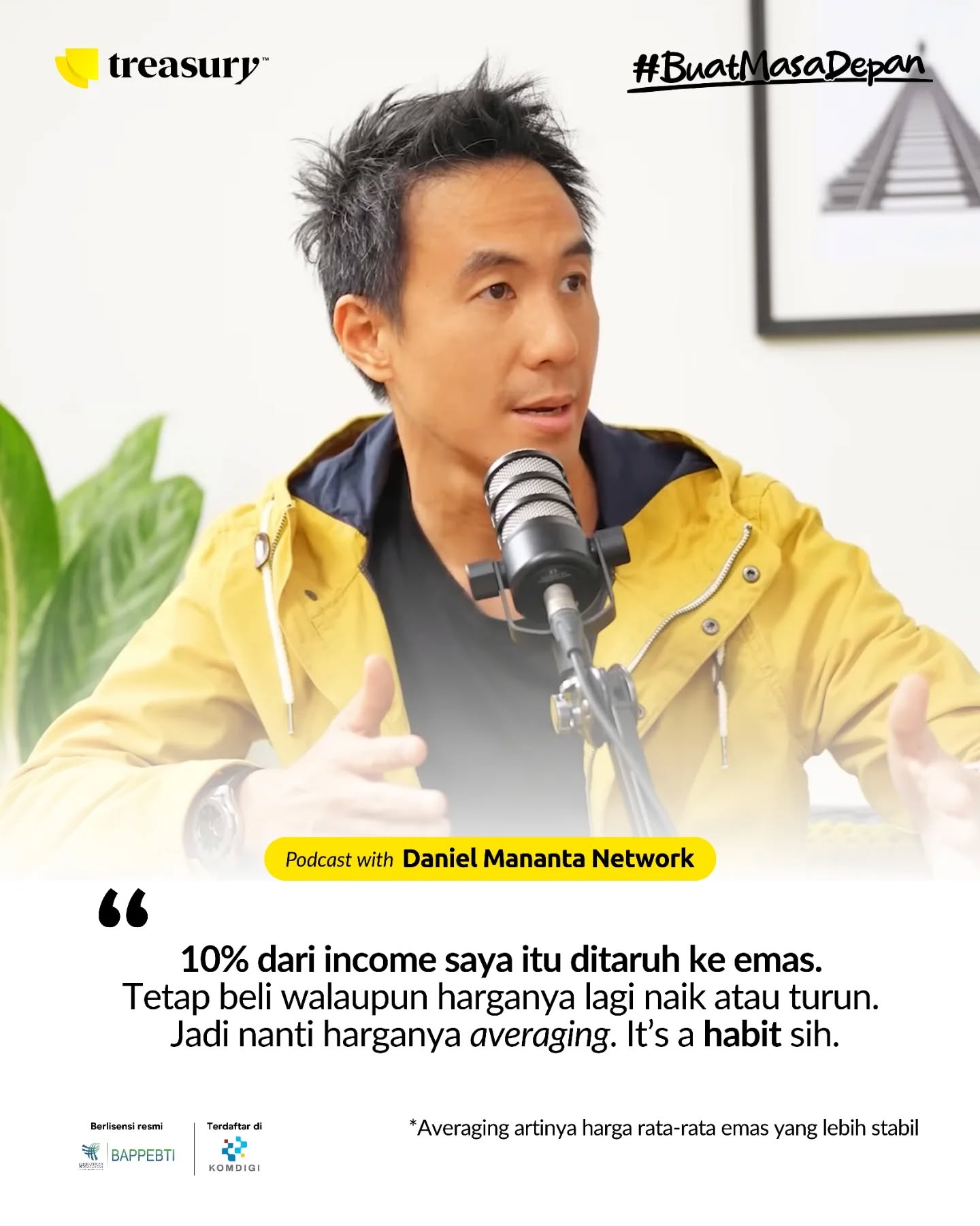 Treasury Facebook ad: Udah tonton podcast Daniel Mananta dengan Bapak Andreas…