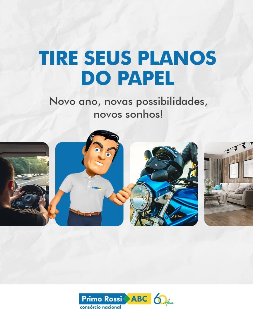 Consórcio Primo Rossi Facebook ad: 2025 é o seu ano!