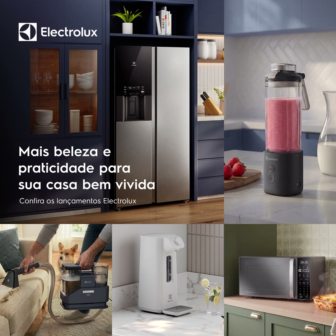 Electrolux Facebook ad: Lançamentos Electrolux