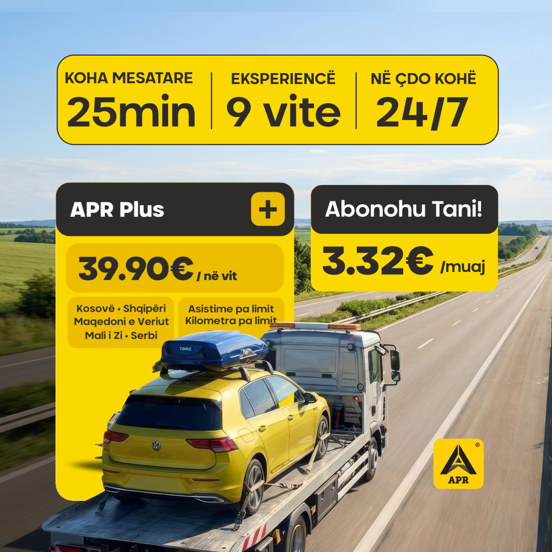APR - Asistencë e Përgjithshme Rrugore Facebook ad from Jun 12, 2026