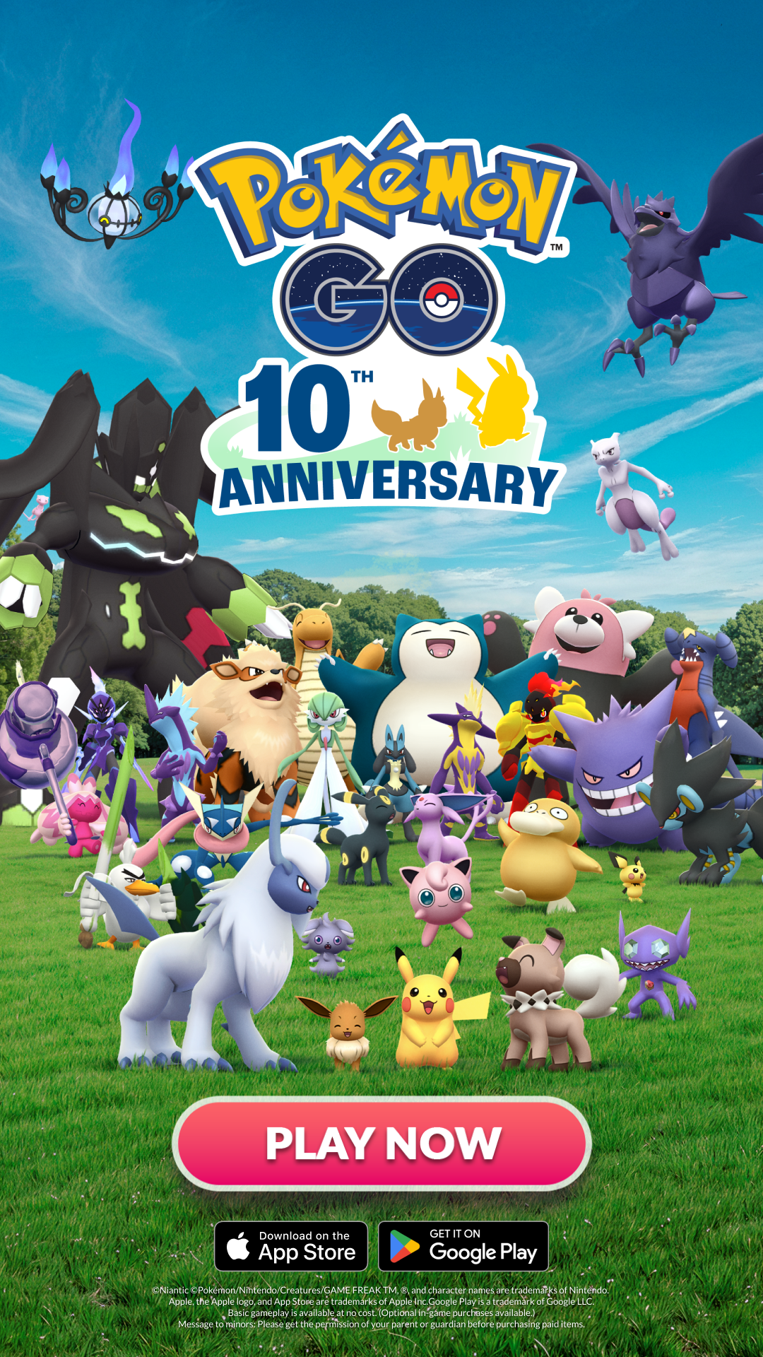 Pokémon GO Facebook ad: Collect 600+ Pokémon