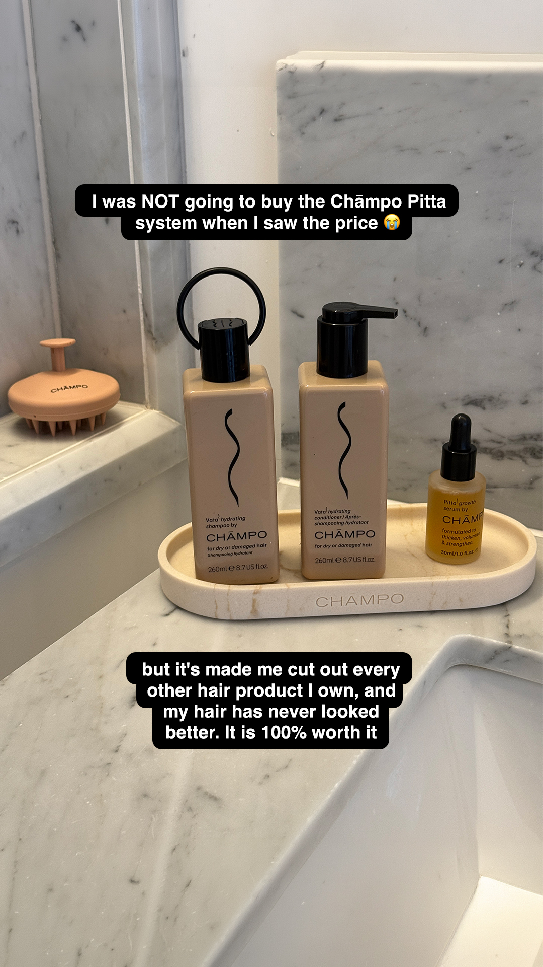 Chāmpo Haircare Facebook ad