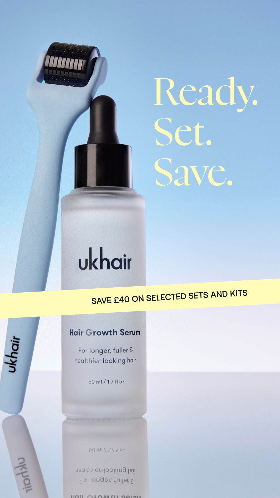 Uklash Facebook ad: Save £40 on Selected Sets & Kits.