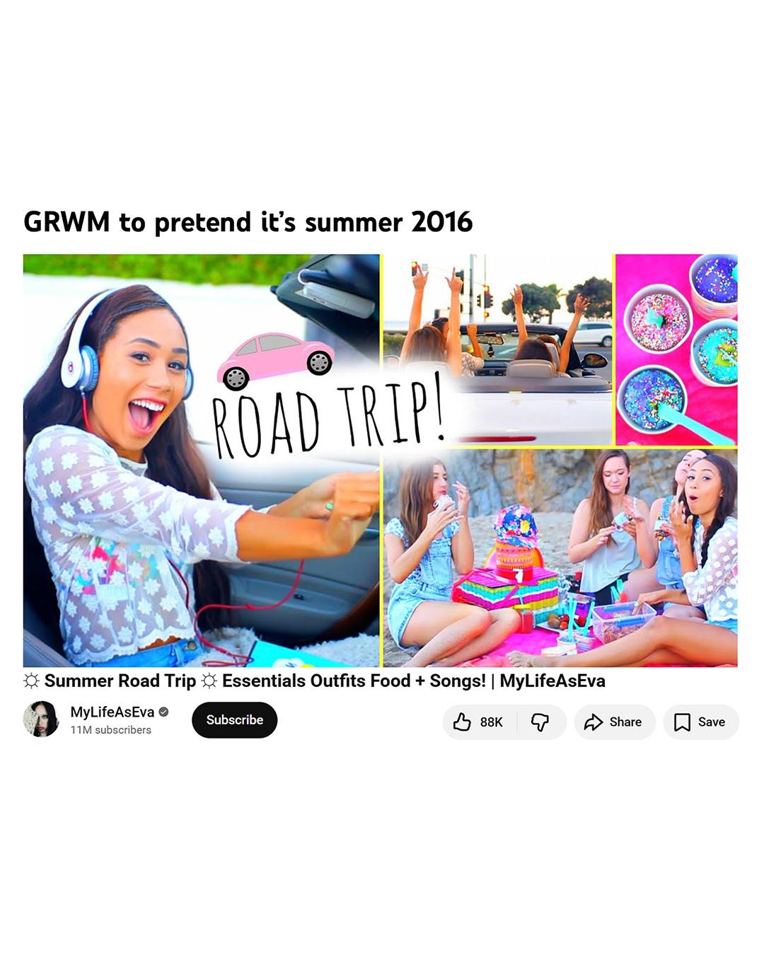 YouTube Facebook ad