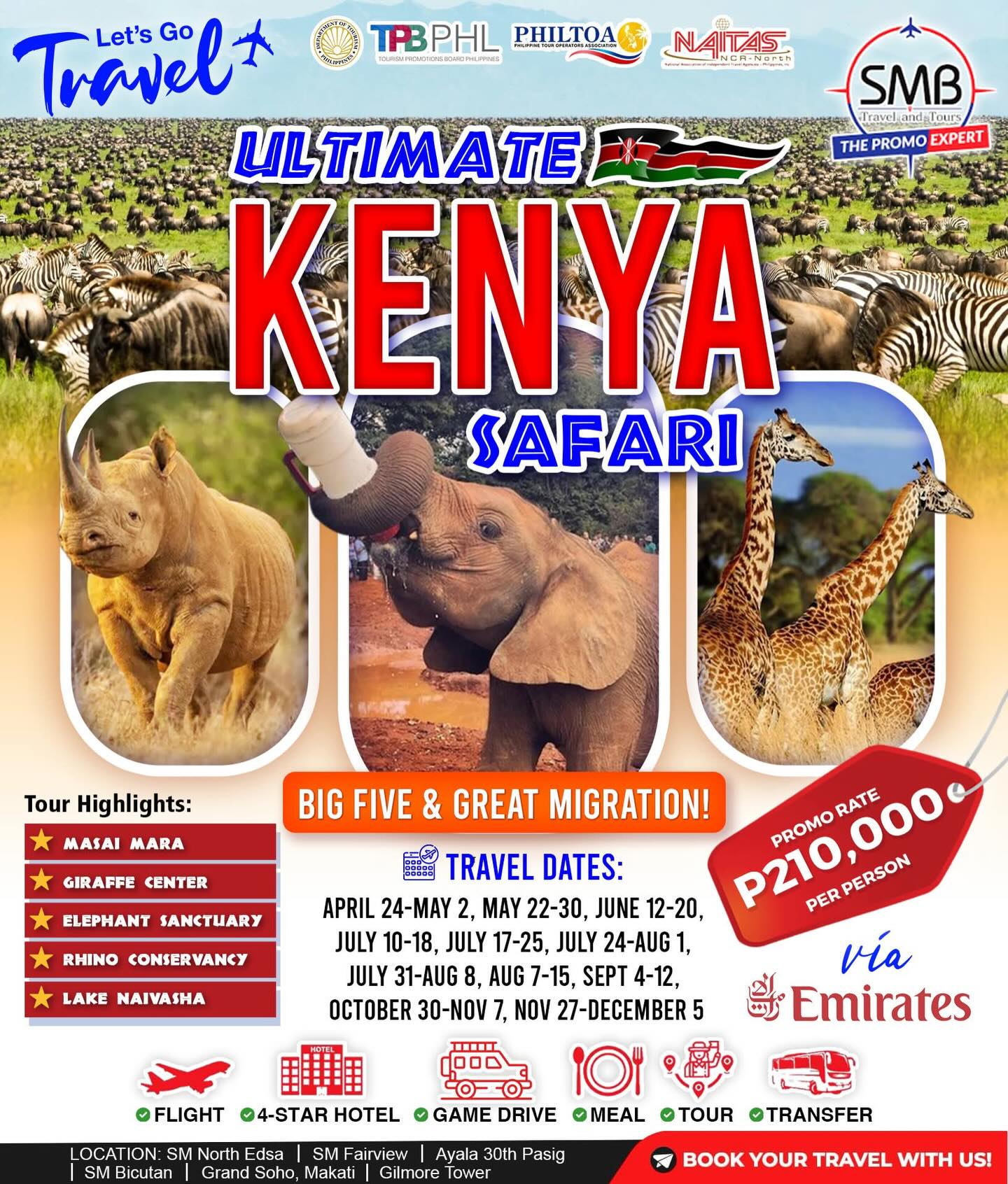 SMB Travel SM North Facebook ad