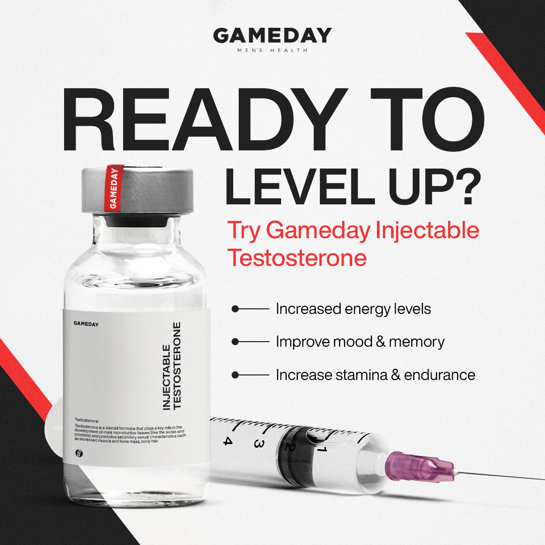 Gameday Men's Health Facebook ad: Get Back In The Game!