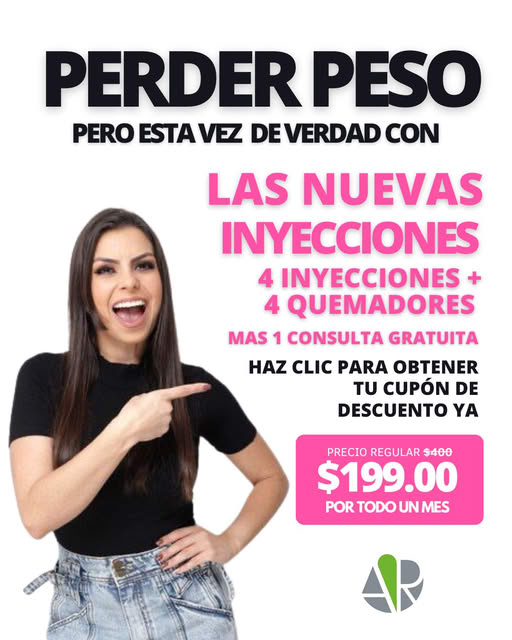 Adriana Rodriguez Med Spa Facebook ad: $200 de Descuento en tu programa de perdida de Peso
