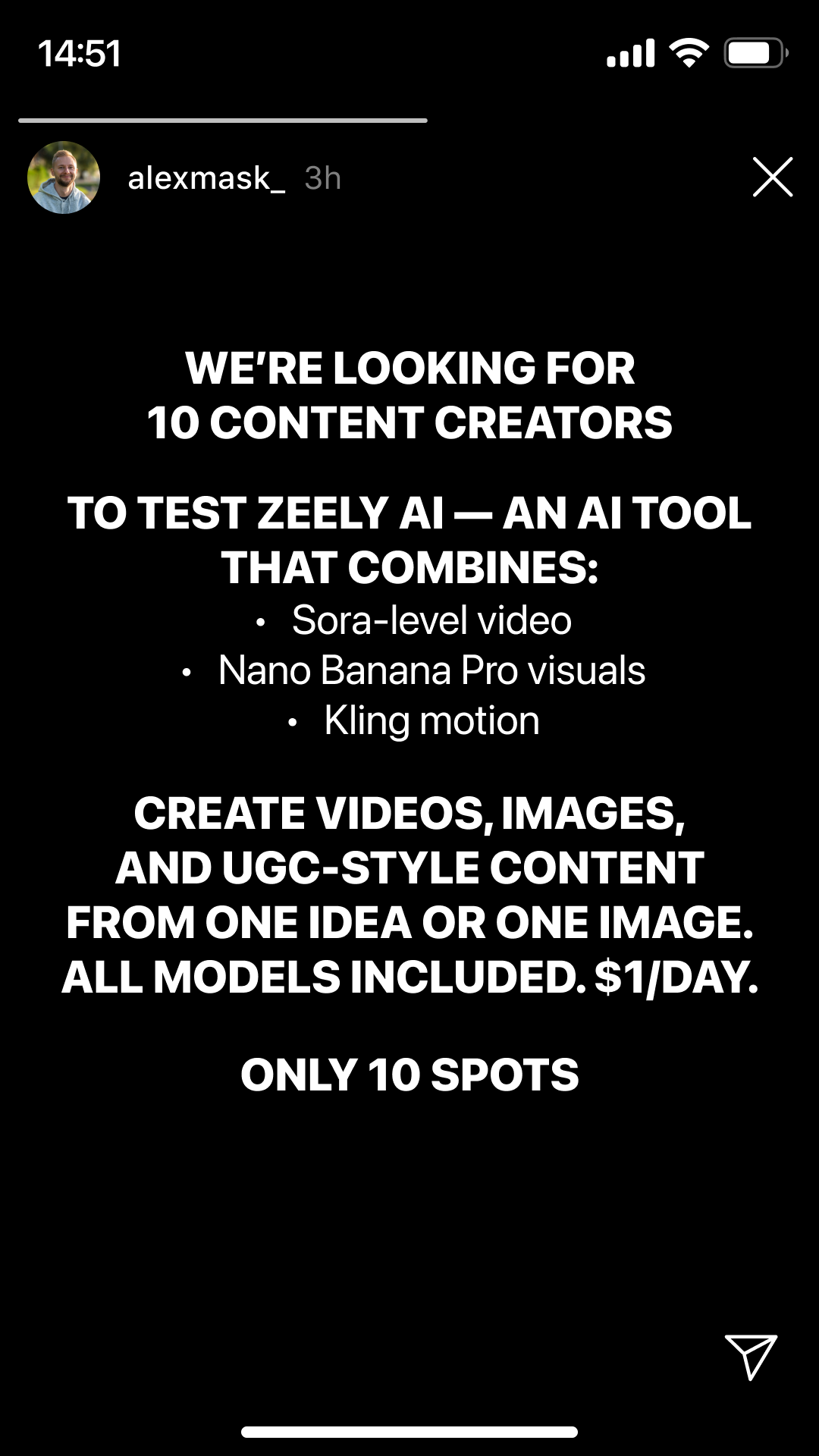 Zeely Facebook ad