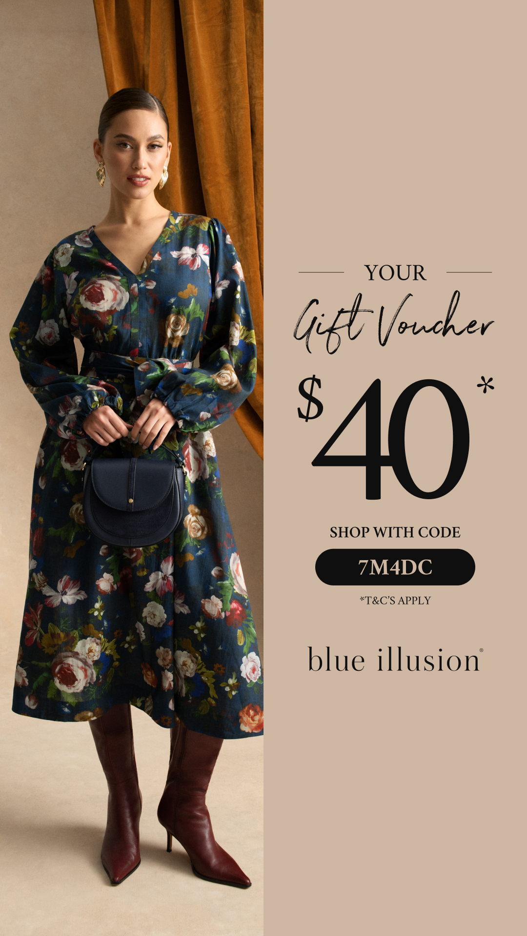 Blue Illusion Facebook ad