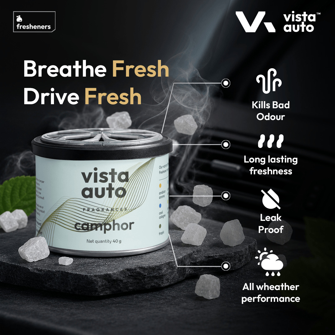 Vista Auto Facebook ad: Camphor Car Air Freshener 40g, Wooden Fiber, Long-Lasting…
