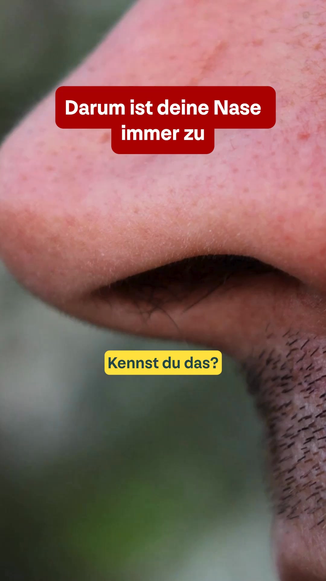 heybee Facebook ad: Befreiung für die Nase.