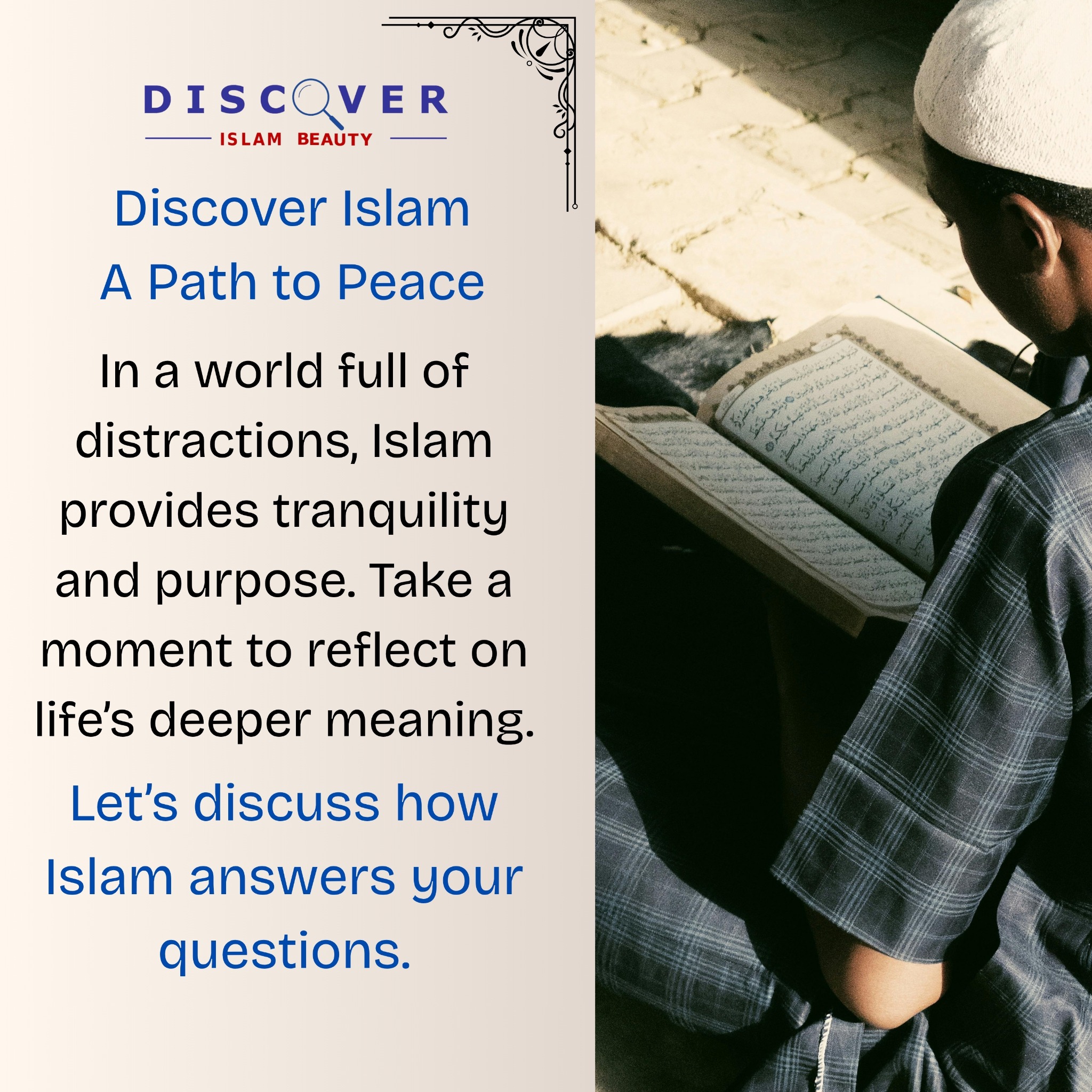 Islam Beauty Facebook ad: chat now.