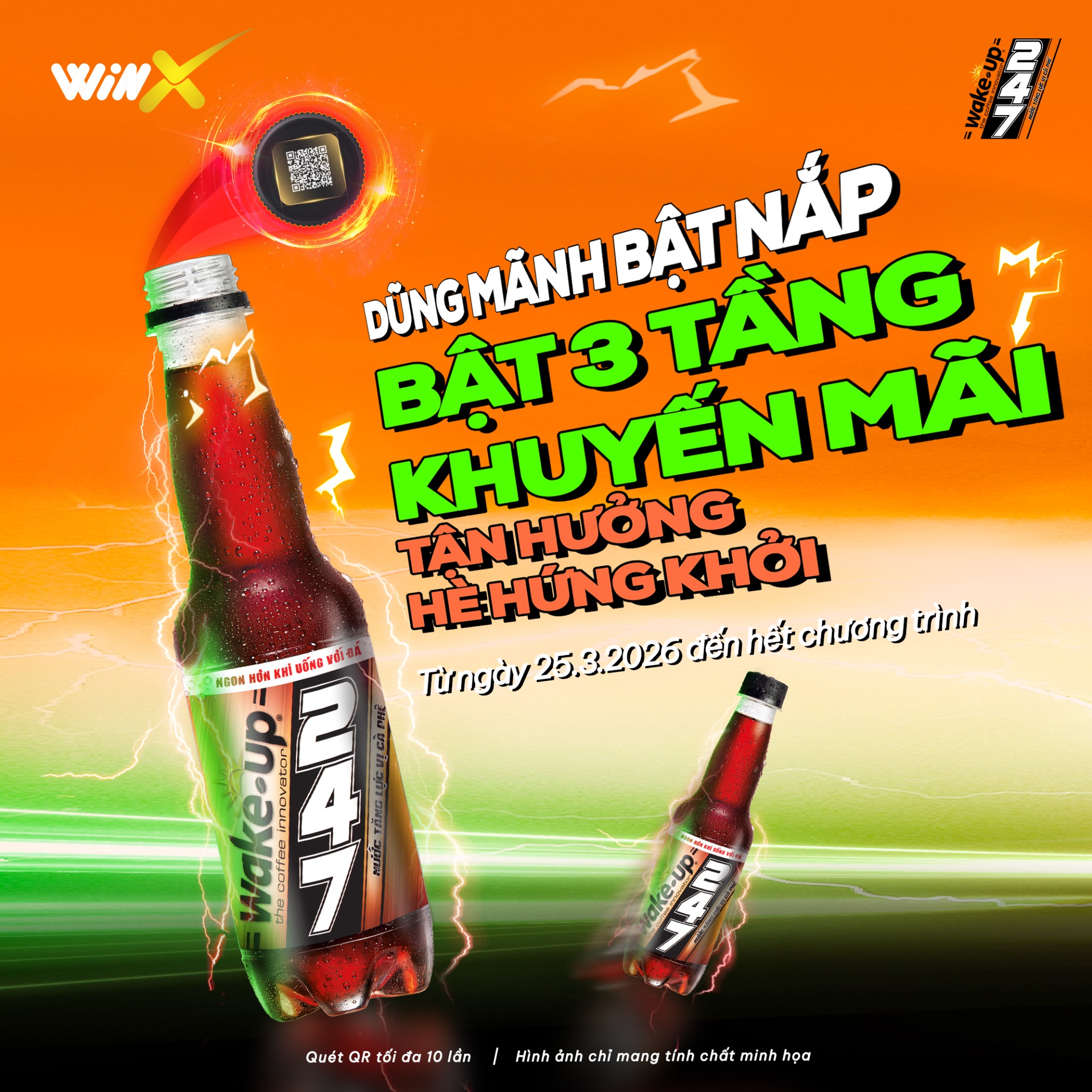 Wake-up 247 Facebook ad: DŨNG MÃNH BẬT NẮP - QUÉT QR ĐỂ…