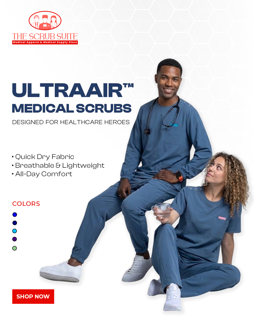 The Scrub Suite Facebook ad