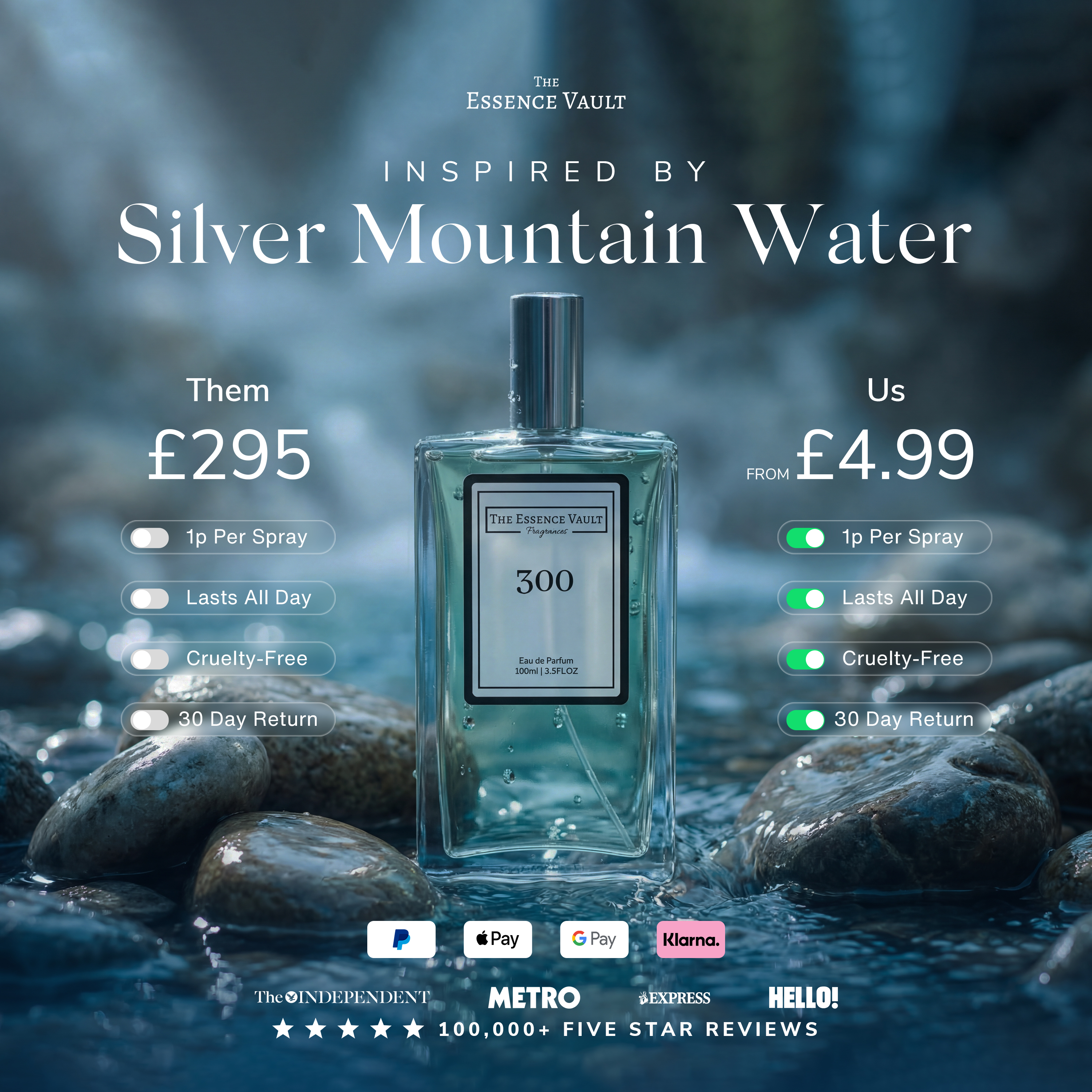 The Essence Vault Facebook ad