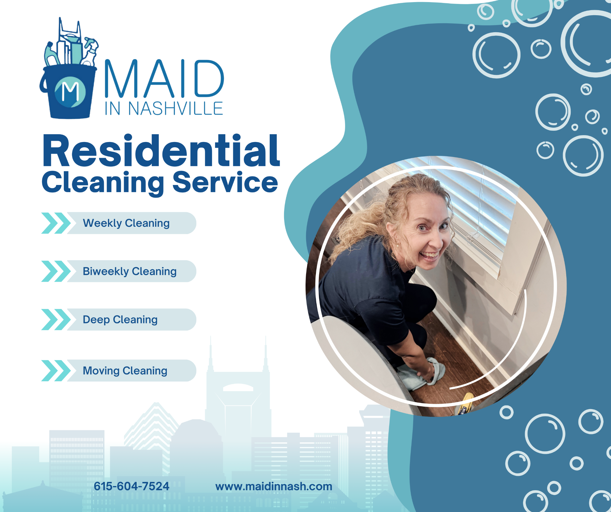 Maid in Nashville Facebook ad