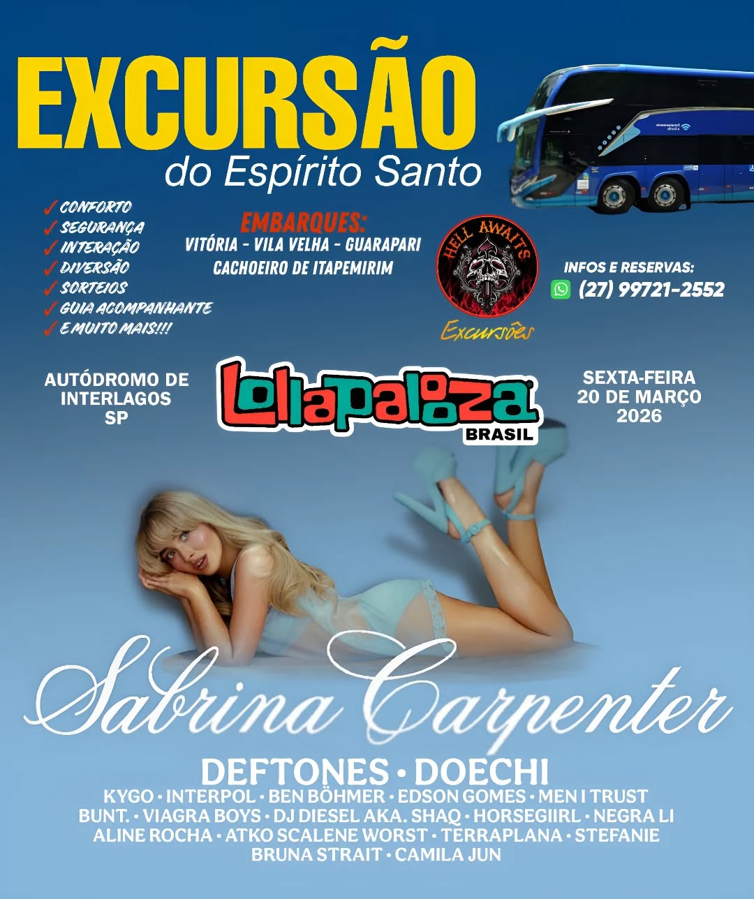 hellawaits_excursoes Facebook ad: EXCURSÃO LOLLAPALOOZA 2026