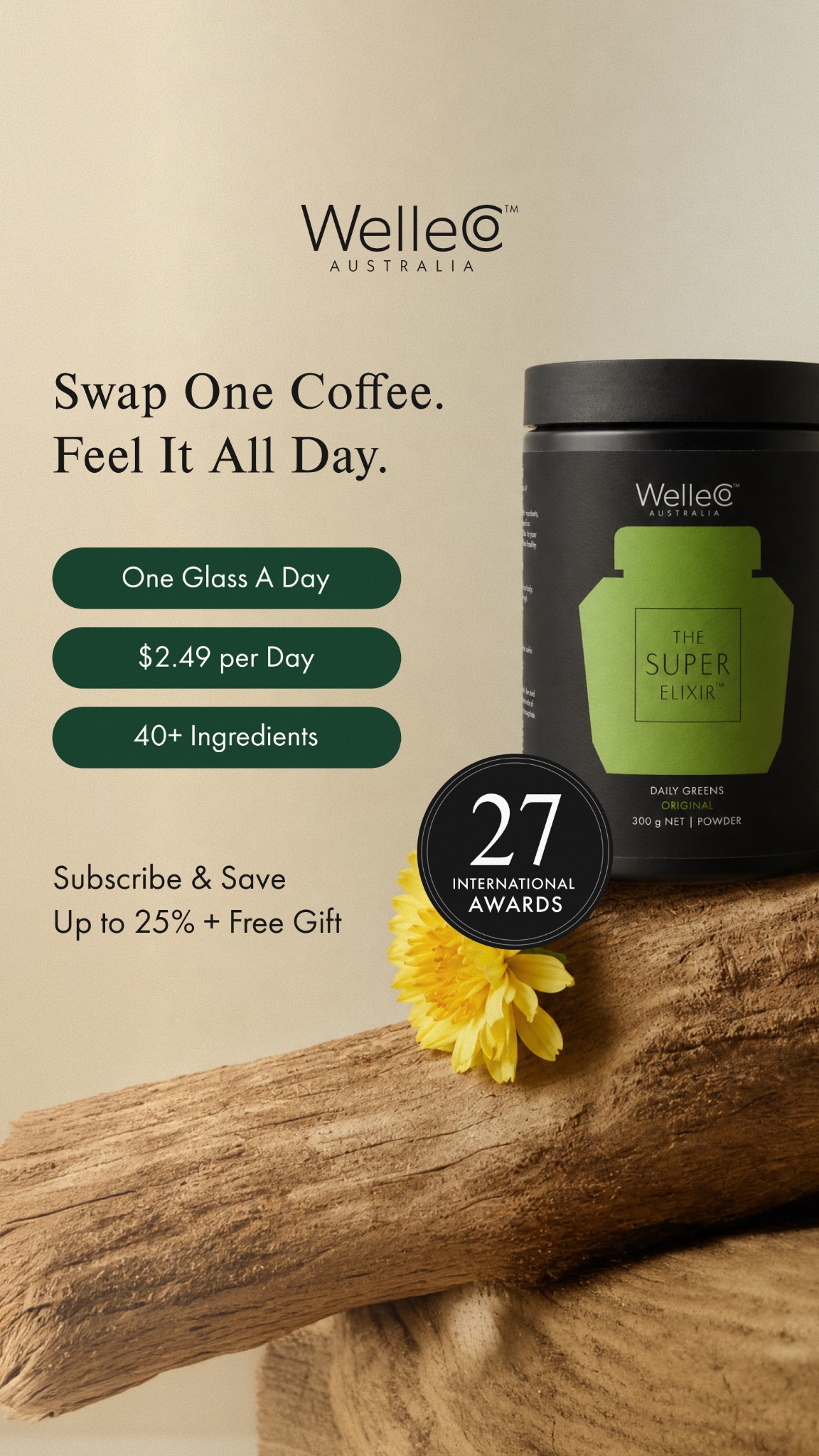 WelleCo Facebook ad