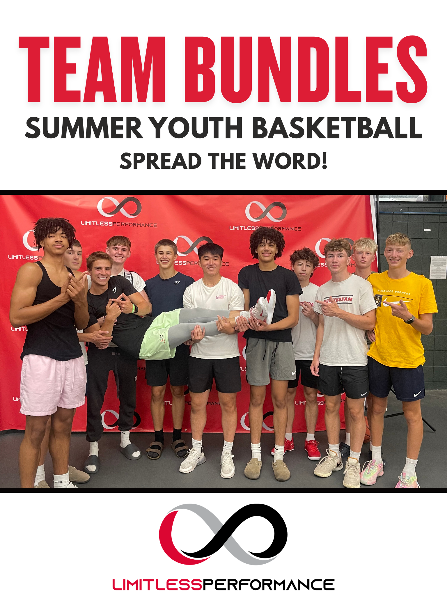 Limitless Performance Facebook ad: Summer Basketball Camp Spots Left: Early Bird Pricing Ends…