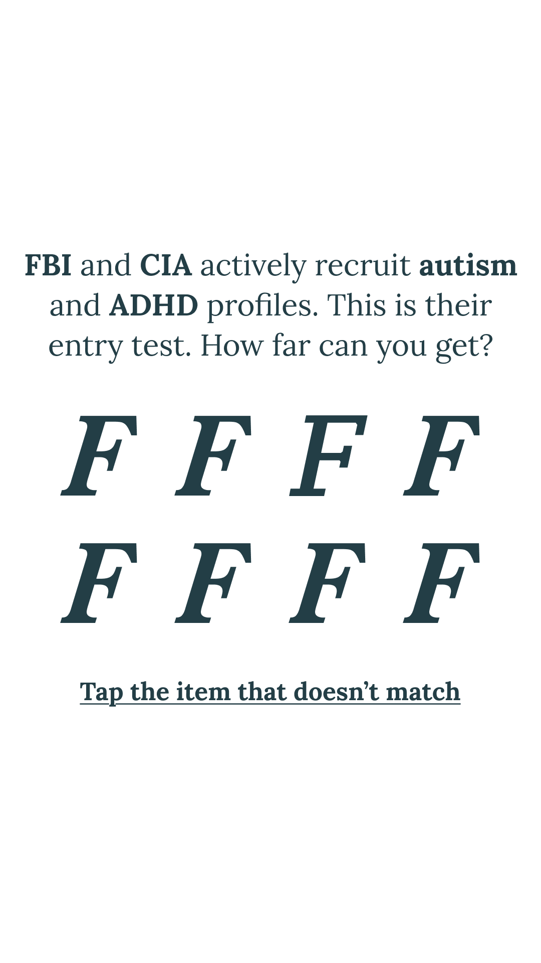 Brain Health Check Facebook ad