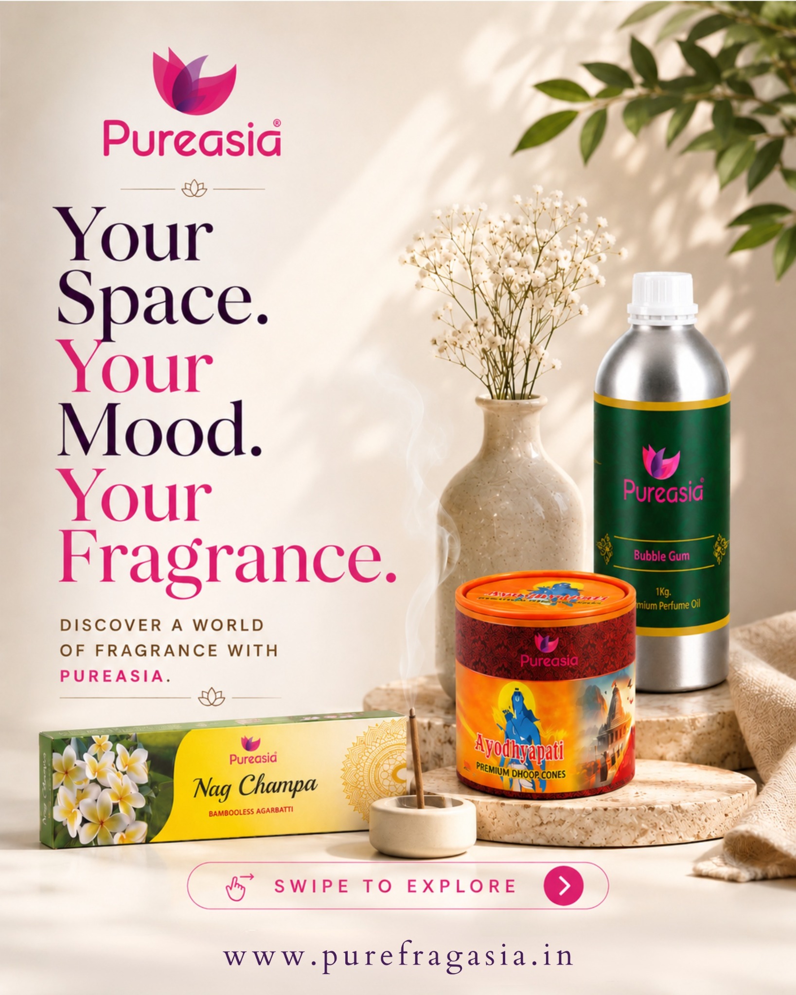 Pure Fragrances Asia Facebook ad