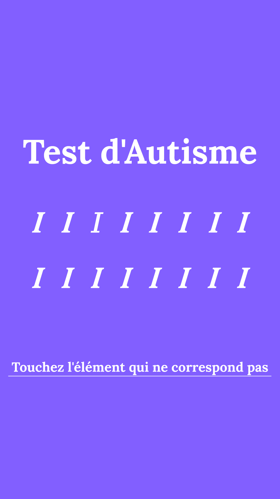 International IQ test Facebook ad