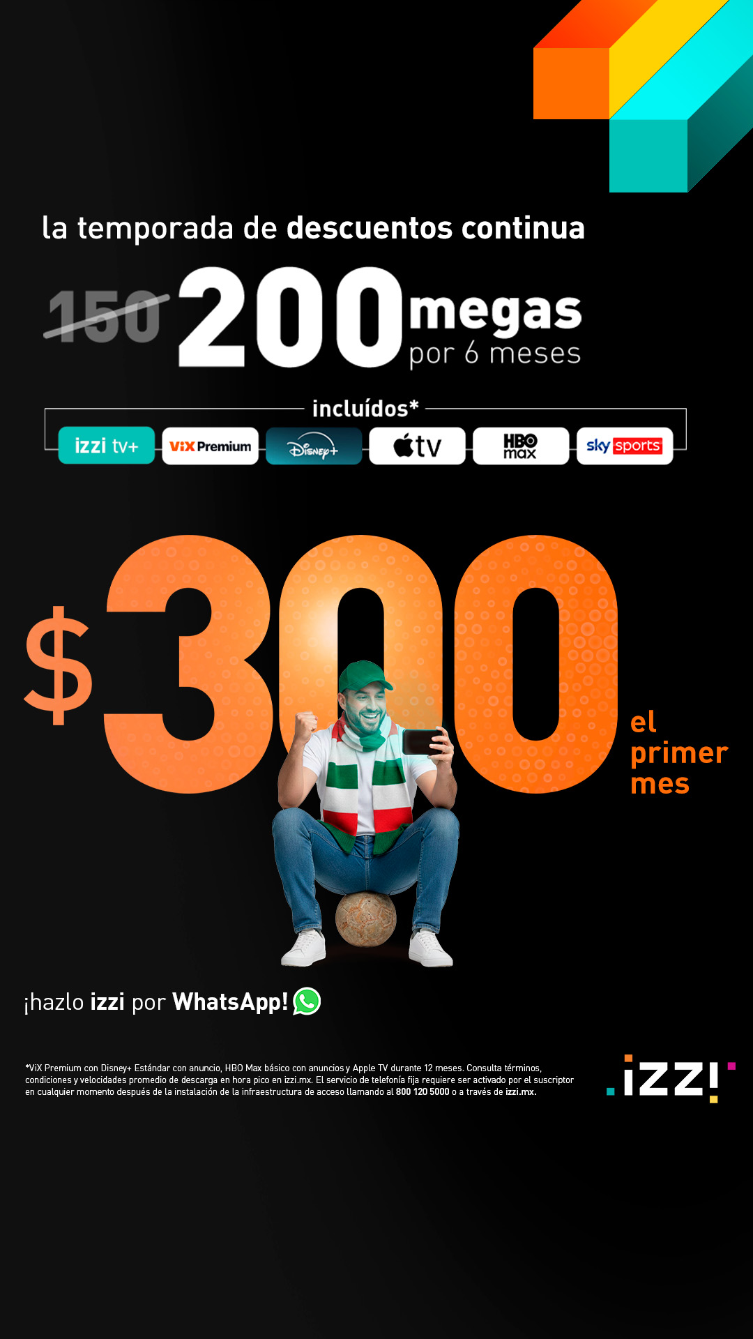 Planes izzi Facebook ad from Mar 4, 2026